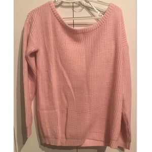 Missguided Slouchy Comfy Pink Sweater